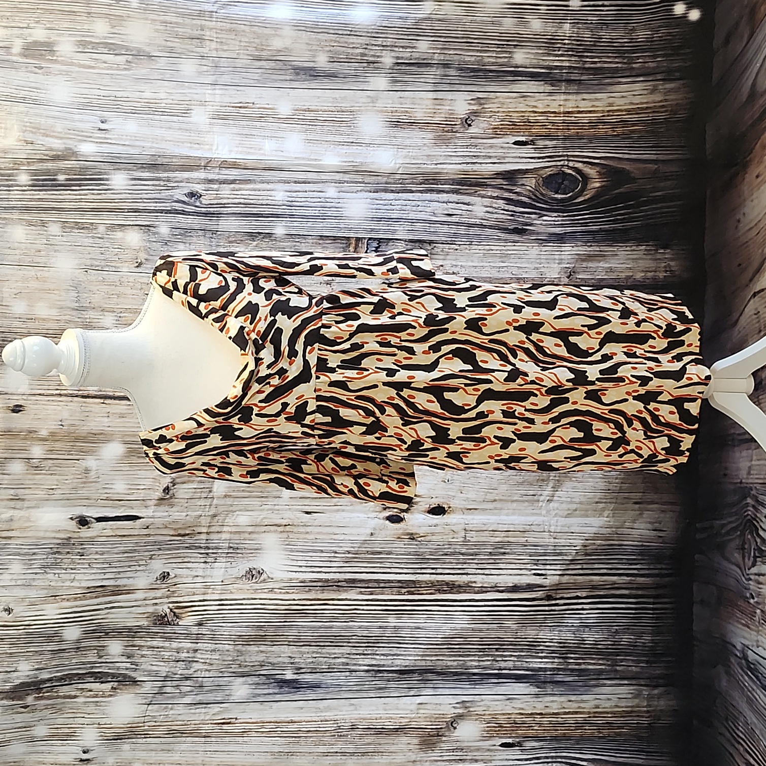 Diane Von Furstenberg Drape-Front Silk Dress